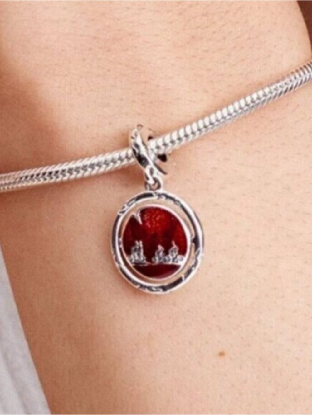 ✅Pandora Stranger Things Glow-in-the-dark Upside Down Dangle Charm